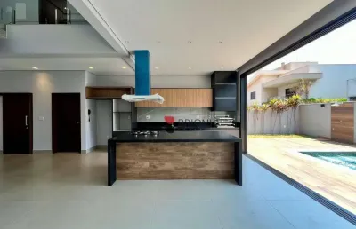 Casa sobrado alto padrão com 250 m², 3 quartos/suites à venda no condomínio quinta da primavera, em ribeirão preto/sp i imobiliária brioni imóveis