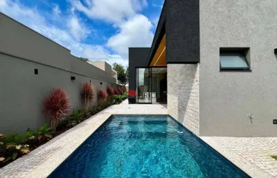 Casa térrea alto padrão com 265 m², 4 quartos suítes à venda no condomínio alphaville em ribeirão preto/sp i imobiliária brioni imóveis