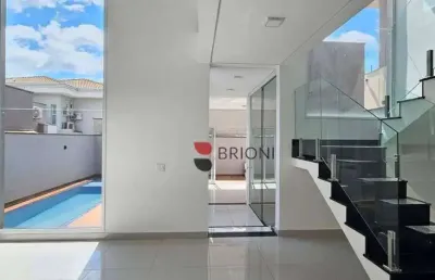 Sobrado alto padrão no condomínio san marco, 195,63m², 3 quartos/suítes, à venda em ribeirão preto/sp i imobiliária brioni imóveis