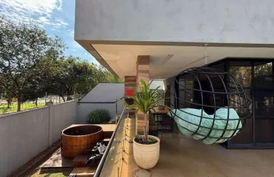 Casa alto padrão com 343m², 3 quartos para locação e venda no condomínio alphaville 3 em ribeirão preto/sp i imobiliária brioni imóveis