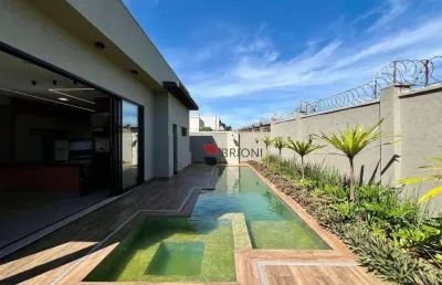 Casa térrea alto padrão com 253m², 3 quartos à venda no condomínio alphaville em ribeirão preto/sp i imobiliária brioni imóveis