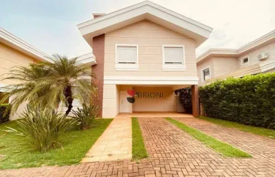 Casa alto padrão com 229m², 3 quartos/suítes à venda no condomínio quinta do golfe em ribeirão preto/sp i imobiliária brioni imóveis