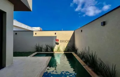 Casa térrea com 165m², 3 quartos/suítes à venda em condomínio quinta da mata, em ribeirão preto/sp i imobiliária i brioni imóveis