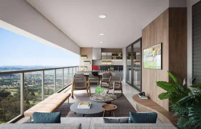 Apartamento de alto padrão a venda com 227 m², possui 4 suítes no condomínio cidade de zurique em ribeirão preto i imobiliária brioni imóveis