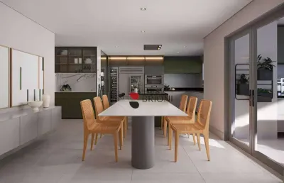 Apartamento de alto padrão a venda com 367 m2, 4 suítes no condomínio cidade de seattle em ribeirão preto i imobiliária brioni imóveis