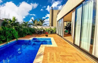 Sobrado alto padrão com 477m², 4 quartos/suíte, à venda no condomínio alphaville em ribeirão preto i imobiliária brioni imóveis