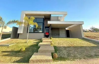 Casa térrea com 3 dormitórios/suítes, 186m², quinta dos ventos em ribeirão preto/sp i imobiliária brioni imóveis