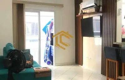 Apartamento com 1 quarto, caiçara, praia grande - r$ 350 mil, cod: 10312