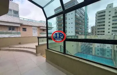 Cobertura com 4 dorms, caiçara, praia grande - r$ 735 mil, cod: 7835