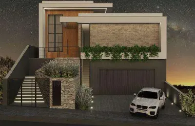 Casa para venda em palhoça, pedra branca, 3 dormitórios, 3 suítes, 4 banheiros, 2 vagas