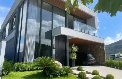 Casa em condomínio para venda em palhoça, pedra branca, 4 dormitórios, 4 suítes, 5 banheiros, 4 vagas