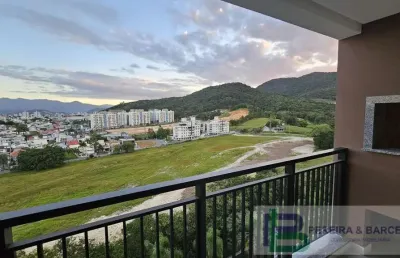 Apartamento para locação em palhoça, pedra branca, 2 dormitórios, 1 suíte, 2 banheiros, 1 vaga