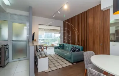 Apartamento com 1 quarto e 2 banheiros à venda, 55 m² no itaim bibi