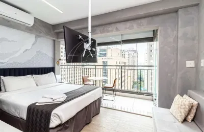 Apartamento com 1 quarto para alugar na Alameda Iraé, 664, Moema, São Paulo