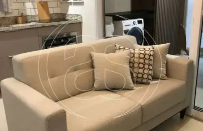 Apartamento semi mobiliado para venda com varanda envidraçada - campo belo