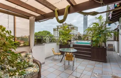 Cobertura com 3 quartos à venda na rua jalmar azambuja diniz, 292, jardim itu sabará, porto alegre, 166 m2 por r$ 719.000