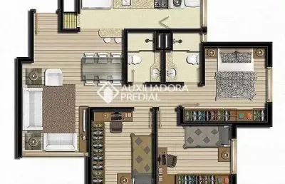 Apartamento com 3 quartos à venda na rua casemiro de abreu, 55, boa vista, porto alegre, 78 m2 por r$ 1.077.612
