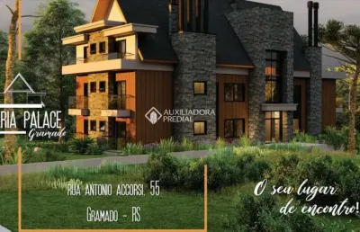 Apartamento com 1 quarto à venda na antonio accordi, 55, bavaria, gramado, 52 m2 por r$ 850.000