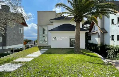 Casa em condomínio fechado com 4 quartos à venda na das alfazemas., 4, bavaria, gramado, 572 m2 por r$ 4.799.000