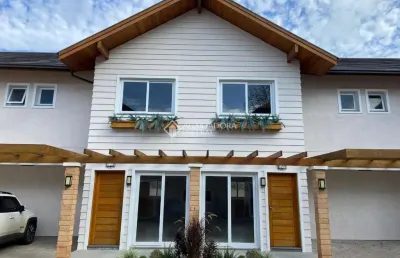 Casa em condomínio fechado com 2 quartos à venda na primeiro de maio, 4041, várzea grande, gramado, 79 m2 por r$ 698.250