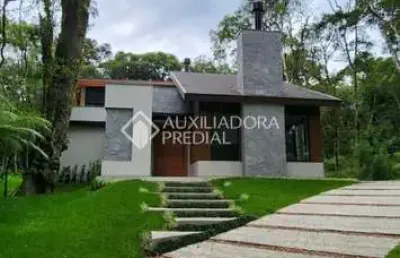 Casa em condomínio fechado com 4 quartos à venda na das caneleiras, 330, mato queimado, gramado, 376 m2 por r$ 4.800.000