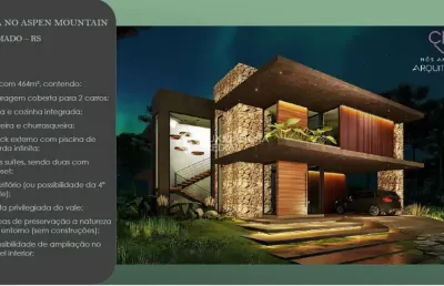 Casa em condomínio fechado com 3 quartos à venda na ers-235, 5, aspen mountain, gramado, 464 m2 por r$ 8.500.000