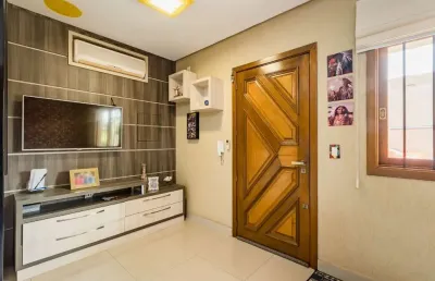 Casa em condomínio fechado com 2 quartos à venda na avenida outeiro, 83, coronel aparício borges, porto alegre, 77 m2 por r$ 360.000