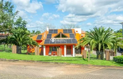 Casa em condomínio fechado com 3 quartos à venda na lomba do vadeco, 825, morada gaúcha, gravataí, 400 m2 por r$ 3.900.000
