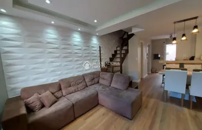 Casa em condomínio fechado com 2 quartos à venda na rua giobatta giuseppe petracco, 411, vila nova, porto alegre, 96 m2 por r$ 330.000