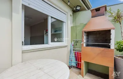 Cobertura com 1 quarto à venda na rua padre hildebrando, 1086, santa maria goretti, porto alegre, 60 m2 por r$ 399.000