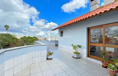 Cobertura com 3 quartos à venda na rua padre hildebrando, 520, santa maria goretti, porto alegre, 196 m2 por r$ 779.000