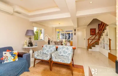 Casa em condomínio fechado com 3 quartos à venda na rua nadja maria de paula, 125, lomba do pinheiro, porto alegre, 150 m2 por r$ 730.000
