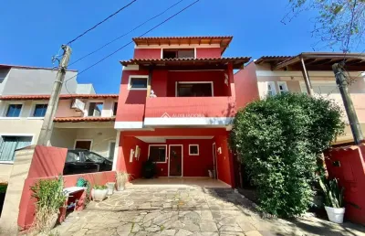 Casa em condomínio fechado com 3 quartos à venda na rua guatambu, 627, hípica, porto alegre, 151 m2 por r$ 650.000