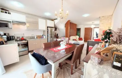 Casa em condomínio fechado com 3 quartos à venda na rua angico, 13, hípica, porto alegre, 138 m2 por r$ 600.000