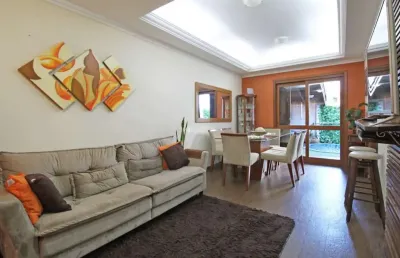 Casa em condomínio fechado com 3 quartos à venda na rua guatambu, 128, hípica, porto alegre, 177 m2 por r$ 639.000