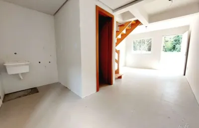 Casa em condomínio fechado com 2 quartos à venda na rua frederico etzberger, 650, nonoai, porto alegre, 58 m2 por r$ 324.900