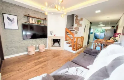 Casa em condomínio fechado com 3 quartos à venda na rua eva pinto, 73, hípica, porto alegre, 117 m2 por r$ 578.000