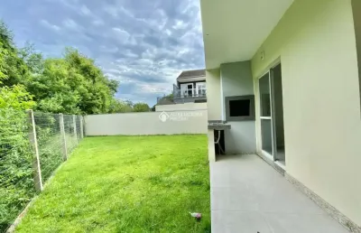 Casa em condomínio fechado com 3 quartos à venda na rua canísio binsfeld, 226, hípica, porto alegre, 123 m2 por r$ 595.000