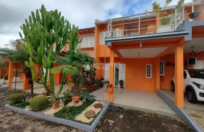 Casa em condomínio fechado com 2 quartos à venda na rua adolfo lutz, 212, canudos, novo hamburgo, 83 m2 por r$ 269.900