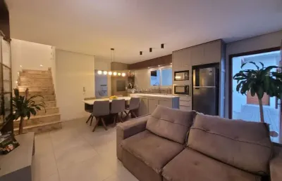 Casa em condomínio fechado com 3 quartos à venda na rua jahu, 133, pátria nova, novo hamburgo, 112 m2 por r$ 689.000
