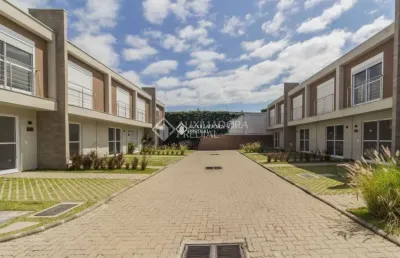 Casa em condomínio fechado com 2 quartos à venda na rua abdo jorge curi, 19, parque santa fé, porto alegre, 111 m2 por r$ 383.000