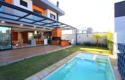 Casa em condomínio fechado com 4 quartos à venda na das cerejeiras, 165, vale ville, gravataí, 250 m2 por r$ 2.288.000