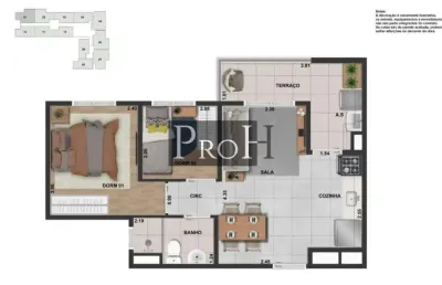 Apartamento com 2 quartos à venda no Jardim, Santo André 