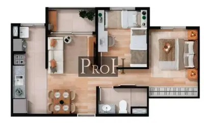 Apartamento com 2 quartos à venda na Vila Alzira, Santo André 
