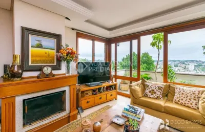 Casa em condomínio fechado com 6 quartos à venda na avenida icaraí, 72, cristal, porto alegre, 477 m2 por r$ 1.190.000