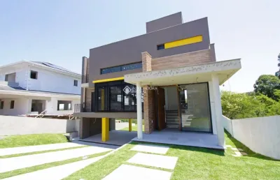 Casa em condomínio fechado com 4 quartos à venda na estrada das três meninas, 1501, vila nova, porto alegre, 280 m2 por r$ 2.490.000