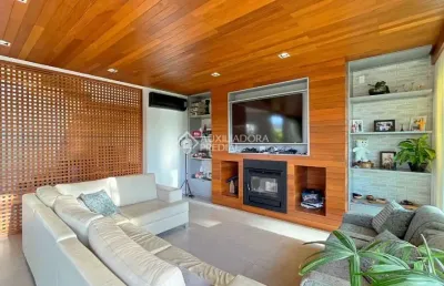 Casa em condomínio fechado com 4 quartos à venda na estrada das três meninas, 2001, vila nova, porto alegre, 290 m2 por r$ 2.490.000