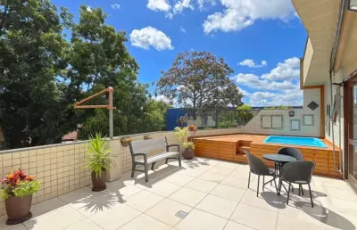 Cobertura com 3 quartos à venda na avenida pereira passos, 1190, vila assunção, porto alegre, 128 m2 por r$ 922.000