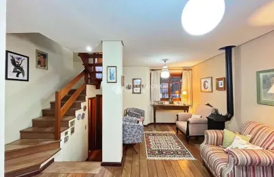 Casa em condomínio fechado com 3 quartos à venda na rua doutor possidônio cunha, 273, vila assunção, porto alegre, 194 m2 por r$ 720.000