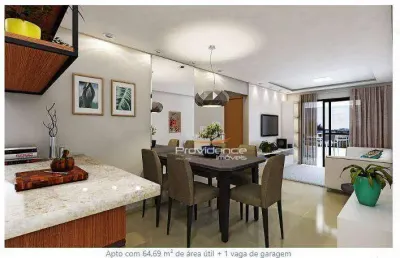 Apartamento com 2 dormitórios à venda, 65 m² por r$ 300.000,00 - pioneiros catarinenses - cascavel/pr